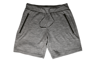 Grey Merino Wool Shorts 5 inch inseam-PREORDER