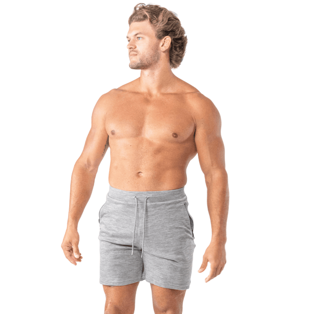 Men's 100% Merino Wool Gym Shorts – 7" Inseam | Plastic-Free Skin Contact