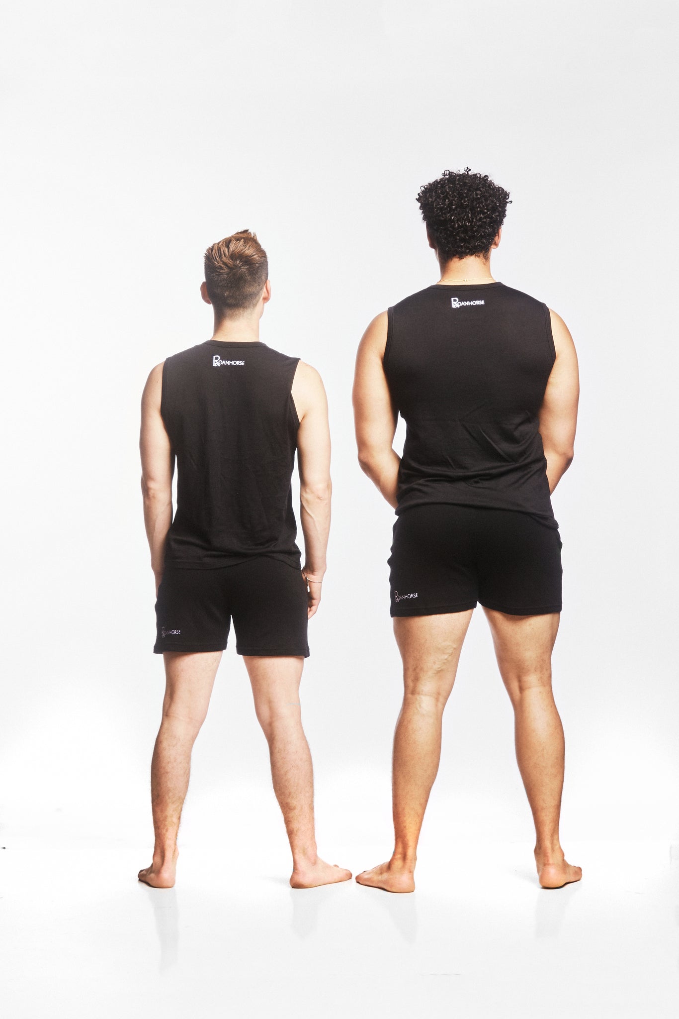 Black 100% Merino Wool Shorts and Extra fine Merino Tank Top Set