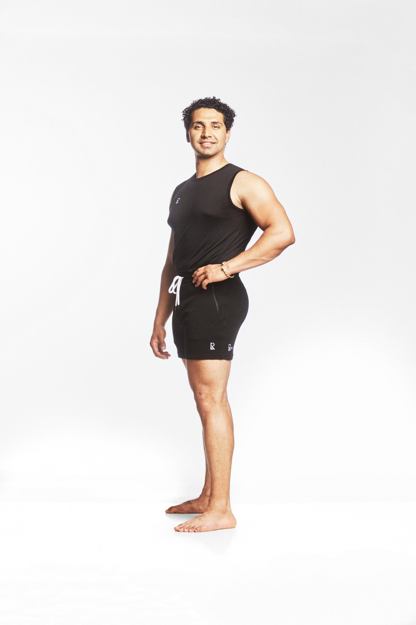 Black 100% Merino Wool Shorts and Extra fine Merino Tank Top Set