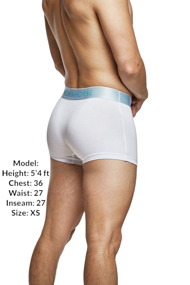 White Premium Men's Bamboo Underwear 3 Pack: Eco-Friendly Comfort for Every Day